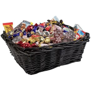 Godis Presentkorg svart inslaget 2,5kg