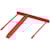 Archiefbinder rood kunststof, 8,5 cm rug, doos 100 stuks