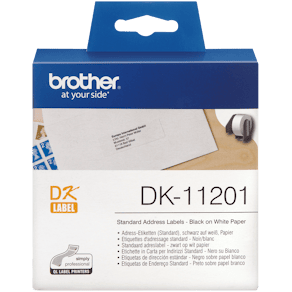 Etiketter BROTHER Adress Universal DK-11201, 90x29mm, 400/rl