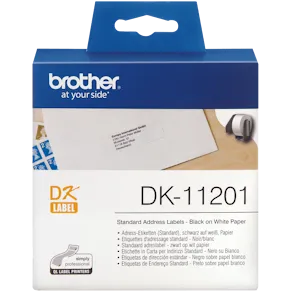 Etiketter BROTHER Adress Universal DK-11201, 90x29mm, 400/rl