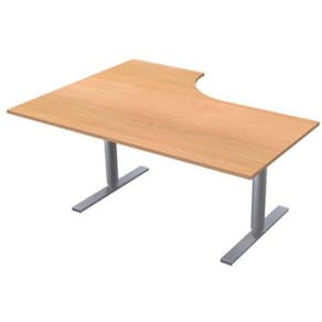 Bord El Höger 1,6x1,2x0,8x0,6m boklaminat/grå