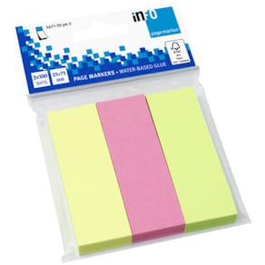 Haftmarker Info, 3er, 100 Blatt, Mix