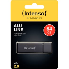 USB-Stick Intenso Alu Line, USB 2.0, 64 GB, anthrazit