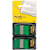 Index tabs Post-it Standaard, 24,4 x 43,2 mm, 2 x 50, groen