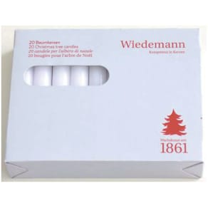 Christbaumkerze, 20 St., weiß