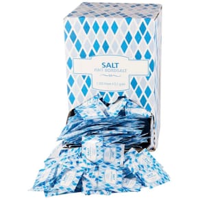 Salt portionsbreve i distributionsboks, 1300 stk