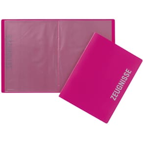 Zeugnismappe PAGNA, A4/PP, dunkelrosa