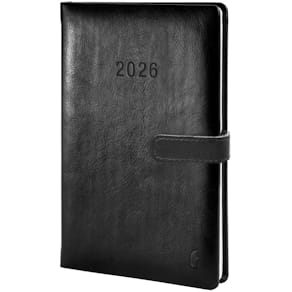 Buchkalender CHRONOPLAN Business Edition, A5, 2026, schwarz, HC