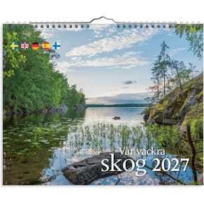 Burde Väggkalender Vår vackra skog 2027
