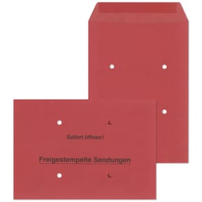 Versandtasche MAILMEDIA B4, gummiert, 100g, rot