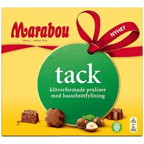 Choklad MARABOU Tack Hazelnut 110g