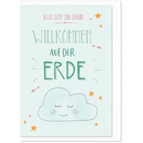 Glückwunschkarte KOMMA³ Freudiges Ereignis