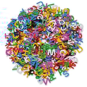 Paljetter Alfabet, 7mm, 50g