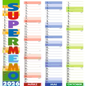 Streifenkalender HEYE, 17 × 85 cm