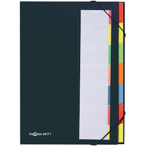 Ordnungsmappe PAGNA Premium, schwarz, 7-teilig