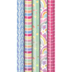 Geschenkpapierrolle ZÖWIE Candy Shop, 2 m x 70 cm, sortiert