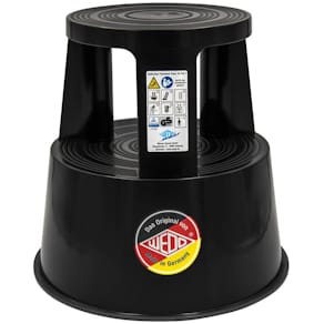 Rollhocker WEDO STEP, Kunststoff, schwarz