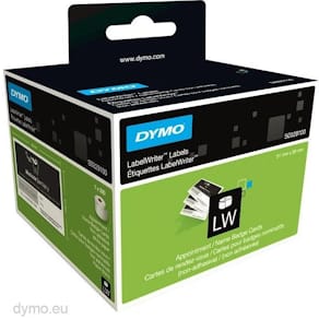DYMO LabelWriter 51 mm x 89 mm Mötes-/Namnskort Vit (icke-kl