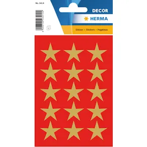 Herma stickers Decor stjärna guld (3)