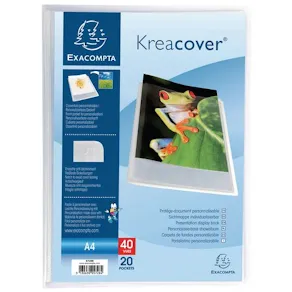 Demobok Exacompta A4 Klar, 20 fickor