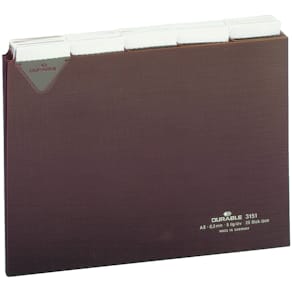 Leitregister Durable, A5, 25-teilig, braun