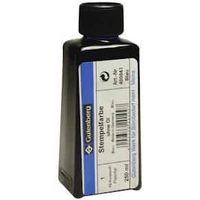 Stempelfarbe Gutenberg, 250 ml, blau