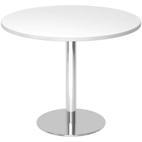 Besprechungstisch HAMMERBACHER STF10, rund, weiß, 100 cm