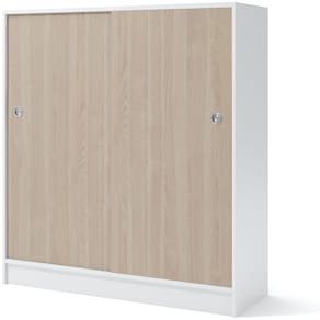 Skåp 1200x415x1325 mm Vit/Vit ask