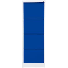 Hängeregistraturschrank Phoenix Safe FC, 4 Schubladen, grau/blau