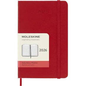 Classic Hard 12M Daily Pocket Röd 2026