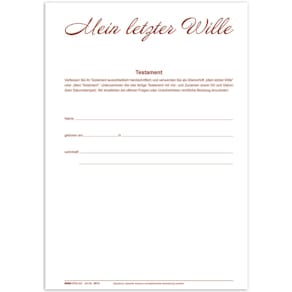 Testamentmappe RNK, C5, 220 x 162 mm