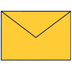 Briefumschlag Rössler Coloretti, C6, 5 St, goldgelb