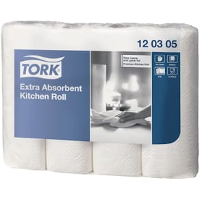 Küchenrolle Tork Extra Saugfähig, 3-lagig, weiß, 26x24 cm