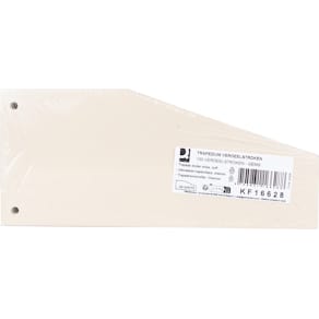 Verdeelstroken Q-CONNECT trapezium, pak van 100 stuks, gems