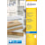 Verzendetiket Avery, transparant, 210 x 297 mm, 25 stuks, 1 per  