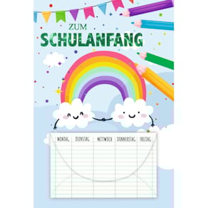 Schulanfangskarte SKORPION, Geldschein