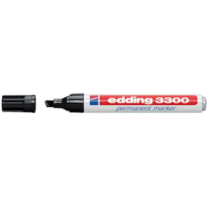 Permanent marker Edding 3300, zwart (op blister)