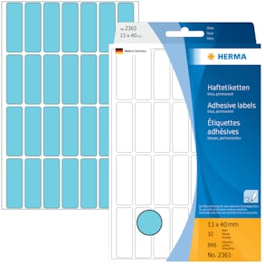 Vielzweck-Etiketten HERMA, 13 x 40 mm, blau