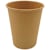 Kaffebæger brun 8 oz (237 ml), papir+PE, single wall, 1000 stk