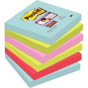 Post-it Supersticky Miami, 76x76mm, 6/FP