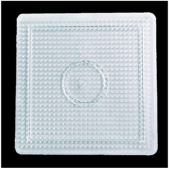 Perleplate firkantet 9x9cm 5st
