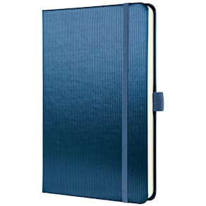 Notizbuch Sigel Conceptum, A5 kariert, blau metallic