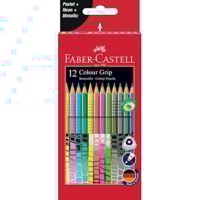 Farbstifte Faber-Castell Colour Grip, 12 St.