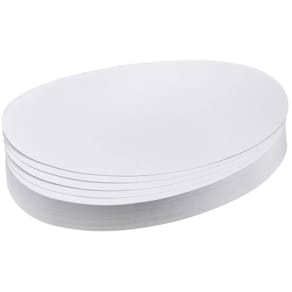 Moderationskarten FRANKEN Oval, 190 x 110 mm, weiß, 500 Stück