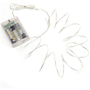 Ljusslinga 40 amber LED 3,9m silver