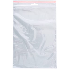 Druckverschlussbeutel Q-CONNECT, 170 x 230 mm, 100 St., transp.