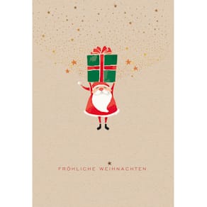 Weihnachtskarte, geprägt