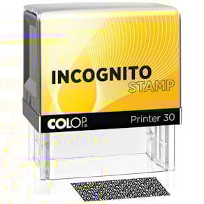 Stempel COLOP Printer 30 Incognito, schwarz, 47 x 18 mm
