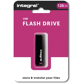 USB-stick Integral 2.0, 128 GB, zwart
