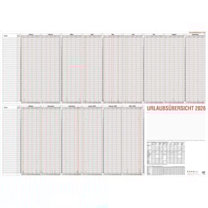 Urlaubsplaner GÜSS, 120 x 84 cm